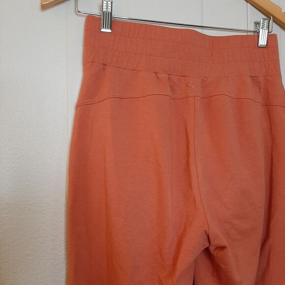 Joy Lab Sweatpants Orange Women Size XS / S Joggers High Waist With Pockets - Picture 8 of 10